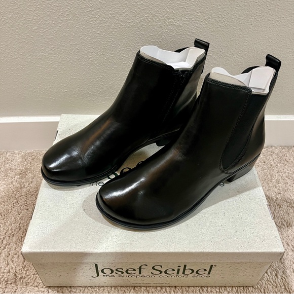 New Josef Seibel Mira 04 Chelsea Boot Bootie Black Women’s Size 39 - Picture 2 of 7